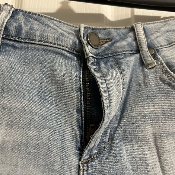 Articles of Society Blue Denim Jean Shorts Women's Size 28 Mid Rise Cut Off - Picture 5 of 10